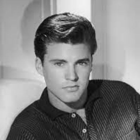 Black and white picture of Ricky Nelson